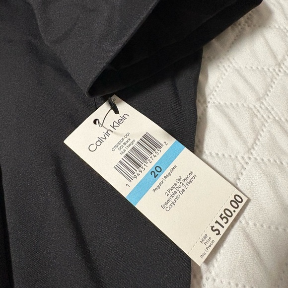 NWT Calvin Klein Boys 2 Piece Black Suit - Picture 4 of 12